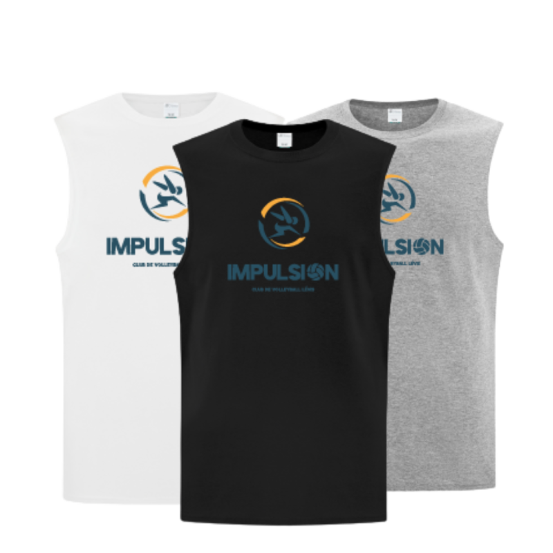 T-shirt sans manche pratique unisex 100% Coton