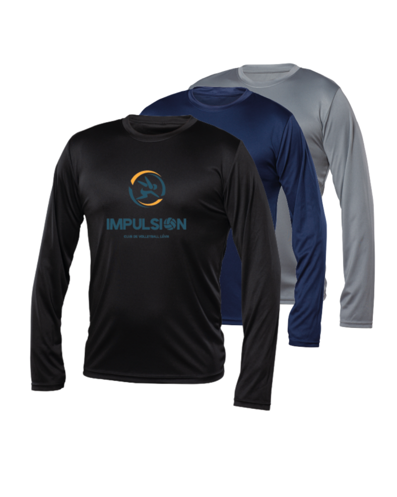Manches Longues Unisex 100% Polyester Gros logo