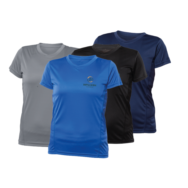 T-Shirt Femme 100% Polyester Logo au coeur