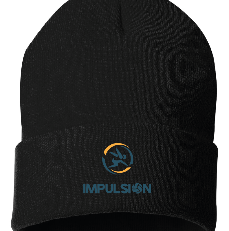 Tuque Noir Broderie