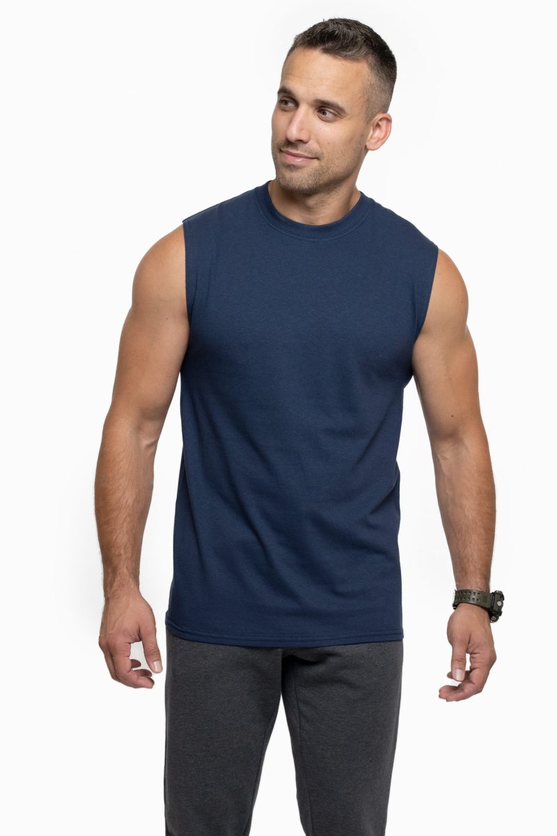 T-shirt sans manche pratique unisex 100% Coton – Image 4