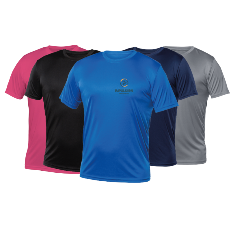 T-Shirt 100% Polyester Unisex Logo au coeur