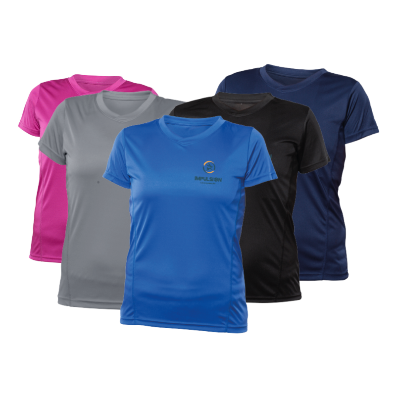 T-Shirt Femme 100% Polyester Logo au coeur