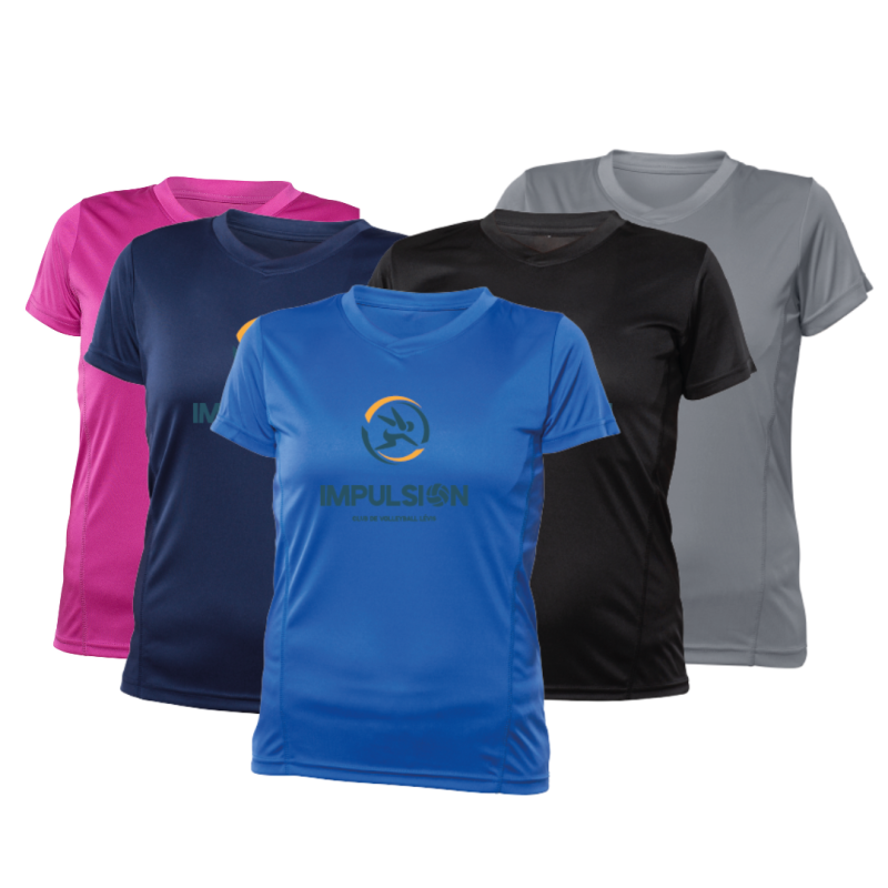 T-Shirt Femme 100% Polyester Gros Logo