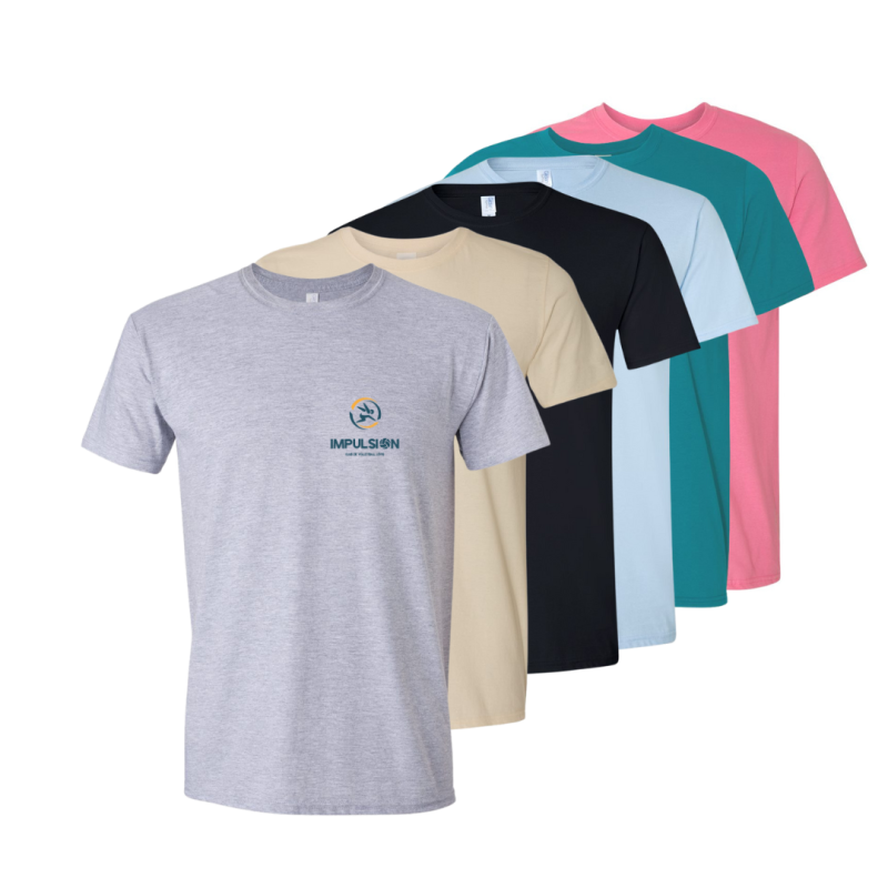 T-shirt unisex logo au coeur 100% coton
