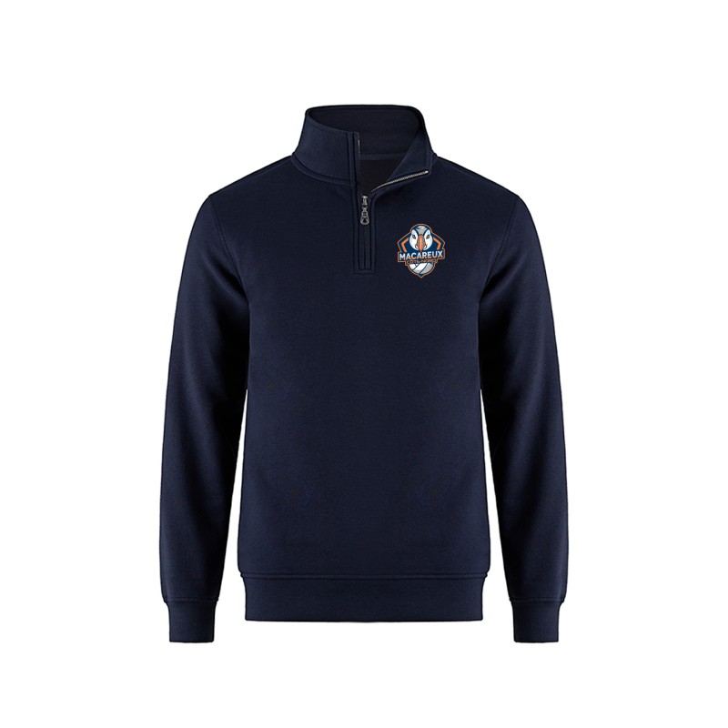 1/4 zip macareux Marin